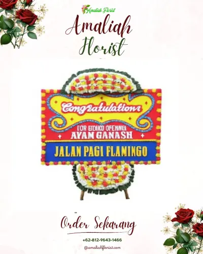 Bunga Papan Congratulation di Titi Rante